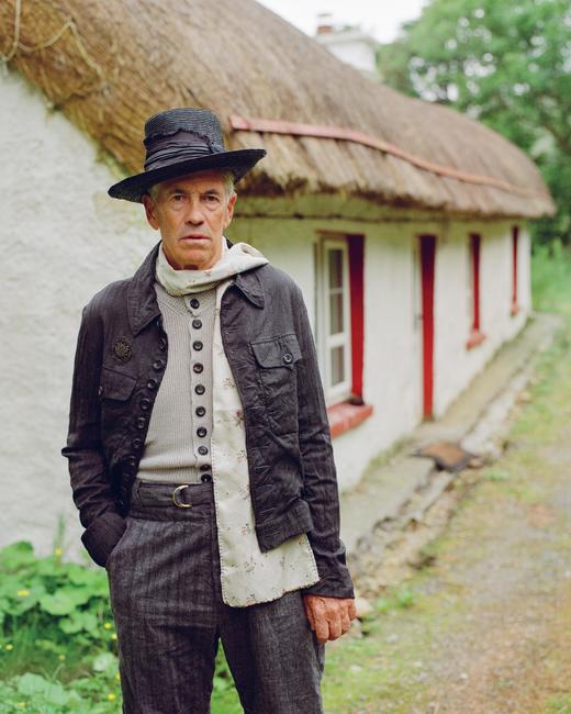 John Alexander Skelton 26SS 黑色暗纹羊毛鲁拜夹克 商品图0