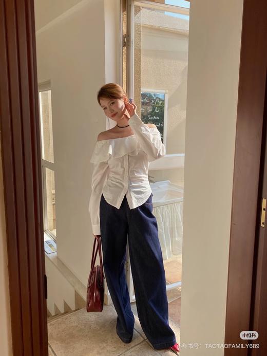 一店d  𝐌𝐚𝐱 𝐦𝐚𝐫𝐚Z新阔腿牛仔裤 25秋冬新款 妥妥的人生神裤 极简又不失随性 完美勾勒身材比例 舒适与时髦并存 商品图10