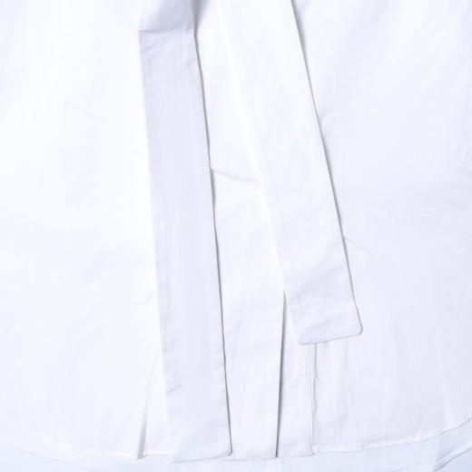 8518SDSA男装2026新款高贵轻奢韩版简约纯色拼接丝带圆领衬衫百搭休闲 商品图4