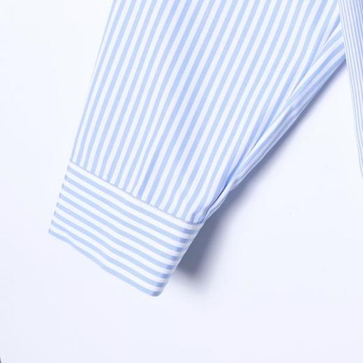 SDSA男装2026新款高贵轻奢简约金属扣装饰竖纹长袖衬衫百搭休闲 商品图3