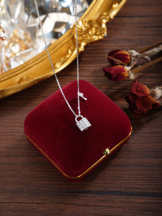 子佩集【唯一契约】银S925套链【YL-8210101】项链时尚钥匙锁2601 商品图4