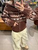 F020138新款宽松提花双开拉链运动针织开衫外套女 商品缩略图12