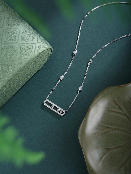 子佩集【曦光破晓】银S925套链【FYL-2025101】项链时尚点钻可移动2601 商品图4