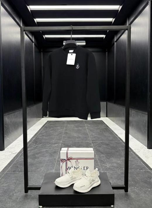 F020105胸前刺绣植绒硅胶三D一体化设计圆领卫衣男女同款 商品图4