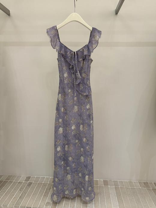 【门店同款】ENJOY春季“柔光芳序”藤萝紫花朵长裙 169648347 商品图0