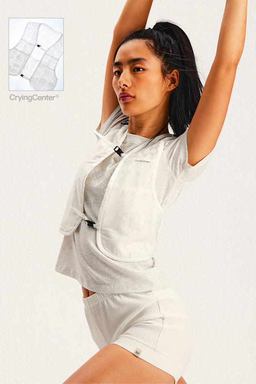 CryingCenter 两面可穿拼接蕾丝百搭马甲 哭喊中心 商品图6