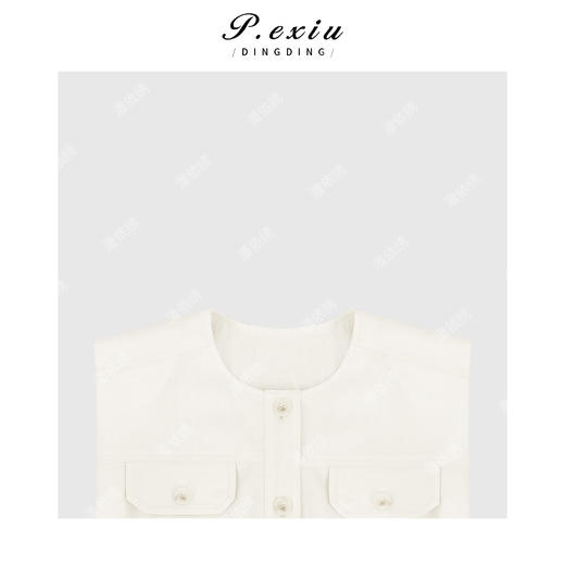 04-3潘依绣丁丁宠粉小香风气质下摆设计百搭圆领马甲 Q9981 商品图2