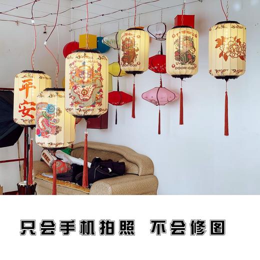 【非遗传统春节年货门神民俗灯笼】别墅 复古风趣味马年节庆布艺装饰灯笼 商品图3