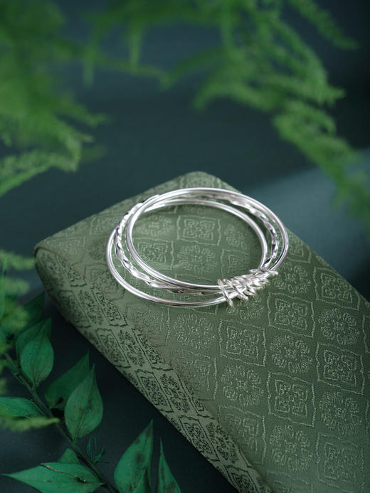 子佩集【三生之缘】银S9999手镯【TC0522798】三个圈2601 商品图2