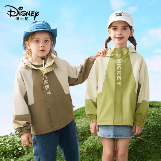 迪士尼儿童双面穿外套冲锋衣春秋款三防连帽韩系儿童宽松外套 商品图2