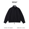 SDSA男装2026新款高贵轻奢美式简约纯色拉链立领夹克外套百搭宽松 商品缩略图0