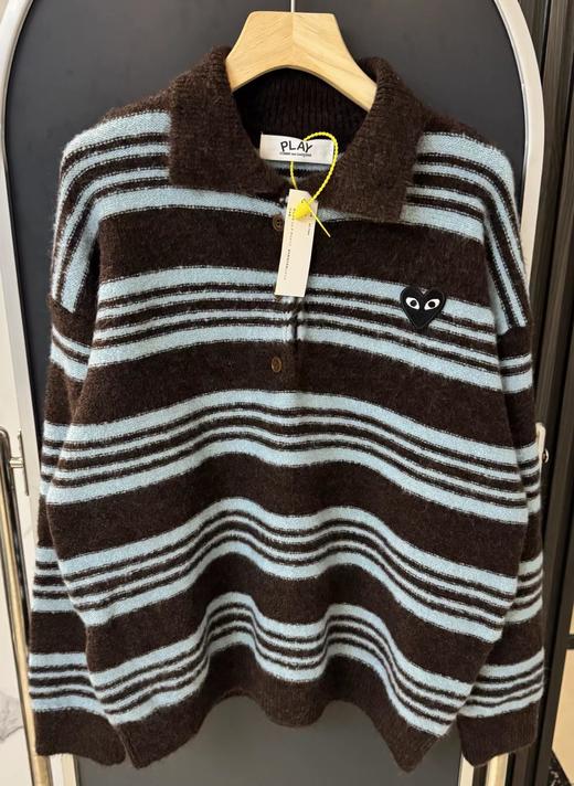 F020122秋冬日常穿搭温柔松弛polo领针织毛衣 商品图13