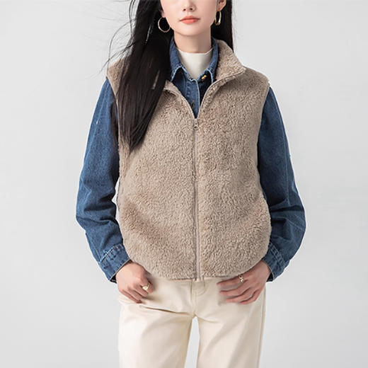 裁缝学苑AH121立领马甲纸样女装新款短款珊瑚绒上衣外套服装打板 商品图1