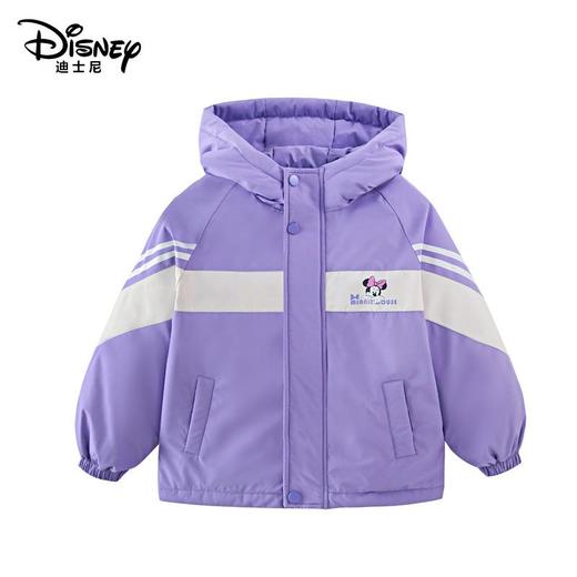 迪士尼儿童户外冲锋衣春秋款中大童亲子款加厚连帽外套 商品图3