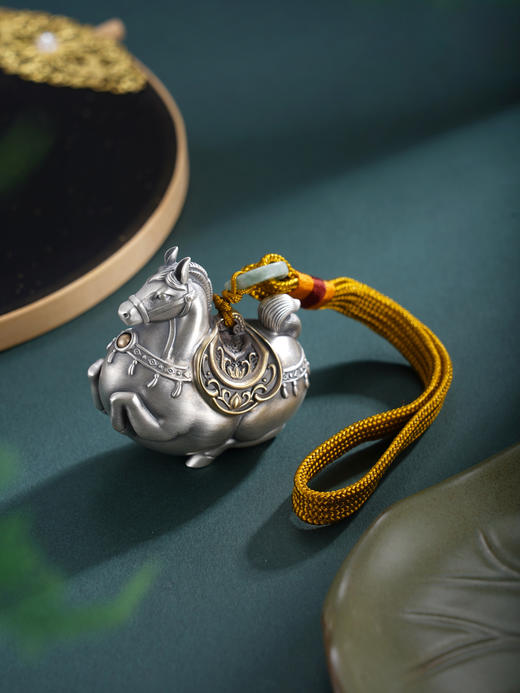 子佩集【马跃长安】银S999手把件【HS010】原创作品2601 商品图7