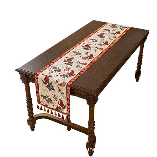 【新年中国风新中式桌旗】餐桌长条茶几旗春节过年家用装饰布 商品图3