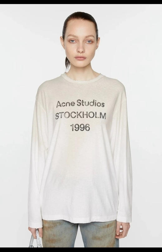 做旧白 @cne Stud1os SS25 重磅做旧破坏长袖 CX252 商品图1