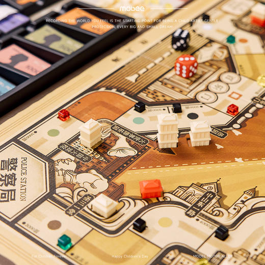 mobee儿童版大富富翁争霸沪上桌面棋盘游戏益智玩具新年生日礼物 商品图9