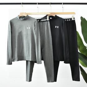 UA安德玛舒绒半高领保暖内衣套装强势来袭, 适合男士打底健身内穿百搭款式！