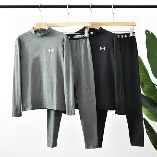UA安德玛舒绒半高领保暖内衣套装强势来袭, 适合男士打底健身内穿百搭款式！ 商品图0