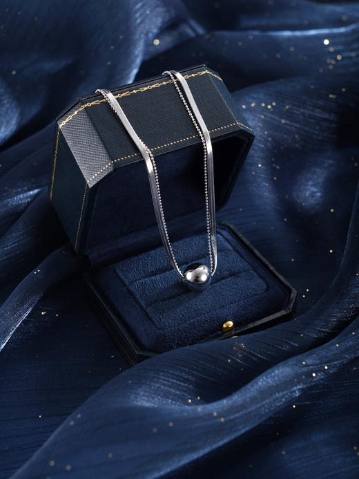 子佩集【岁月静美】银S925套链【FYL-0303】项链时尚双层吊球2601 商品图5