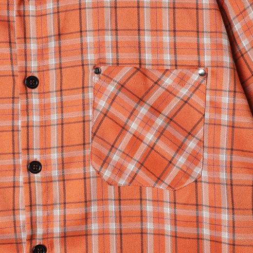 SDSA男装2026新款高贵轻奢时尚休闲格子格外长袖衬衫百搭简约衬衣 商品图2