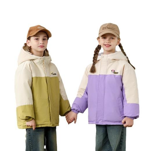 迪士尼儿童双面穿90白鸭绒羽绒服加厚连帽外套韩版新款中小童冬装 商品图4