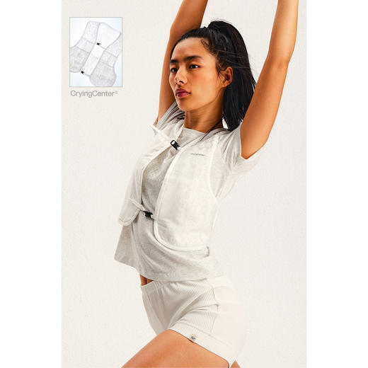 CryingCenter 两面可穿拼接蕾丝百搭马甲 哭喊中心 商品图1