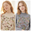KINGDEER/KD秋冬新款女式长袖羊绒衫L805811轻运动/花朵/休闲款鹿王 商品缩略图2