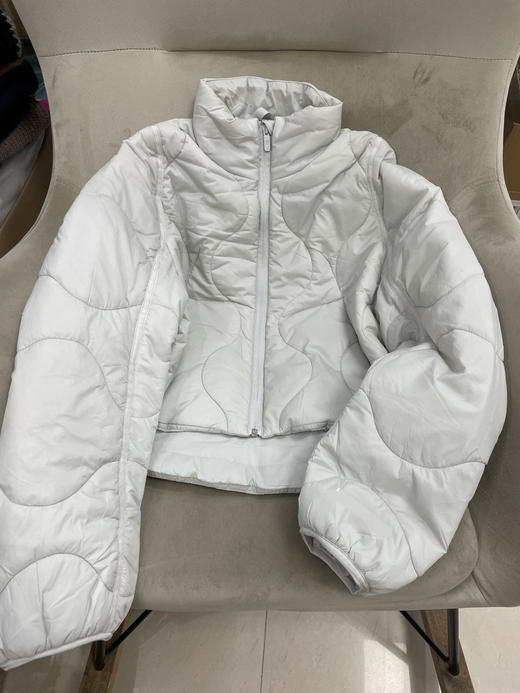 22-6 纯圆正少量 lu轻量透气防水复古运动棉服 又轻又暖 我穿8码 商品图3