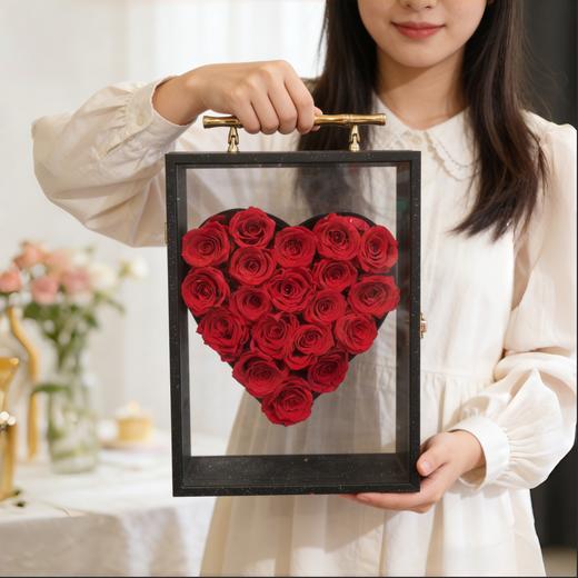 19支玫瑰永生花心形礼盒五选一 商品图5