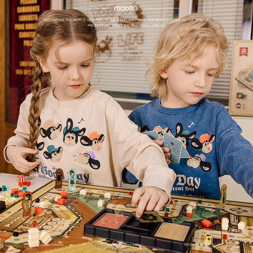 mobee儿童版大富富翁争霸沪上桌面棋盘游戏益智玩具新年生日礼物 商品图8