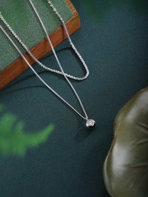 子佩集【明媚微光】银S925套链【FYL-1883101】项链时尚双层2601 商品图3