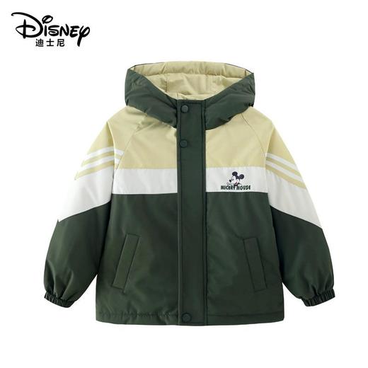 迪士尼儿童户外冲锋衣春秋款中大童亲子款加厚连帽外套 商品图1