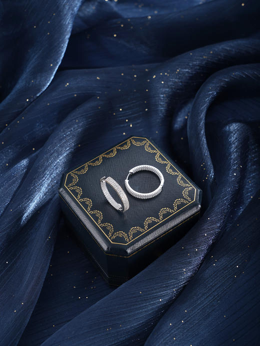 子佩集【清霜沉醉】银S925耳环【FYE-1579】时尚扣环圆圈2601 商品图4