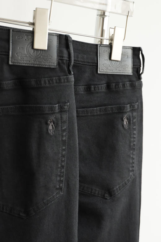 R.L 26春季新款 棉弹 黑色小直筒牛仔长裤 NZK258 商品图4