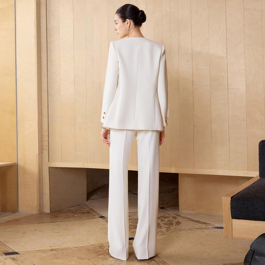 IWY/米白色西装套装女气质英伦风职业装正装商务通勤高端工作服CP2727 商品图3