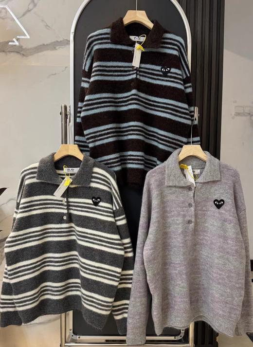 F020122秋冬日常穿搭温柔松弛polo领针织毛衣 商品图1