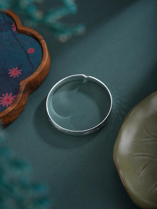 子佩集【岁月生香】银S999手镯【YHSZ0140】三朵花2601 商品图5