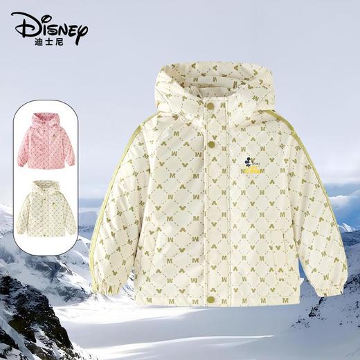 迪士尼儿童户外冲锋衣中大童亲子款加厚连帽夹棉外套三合一外套 商品图0