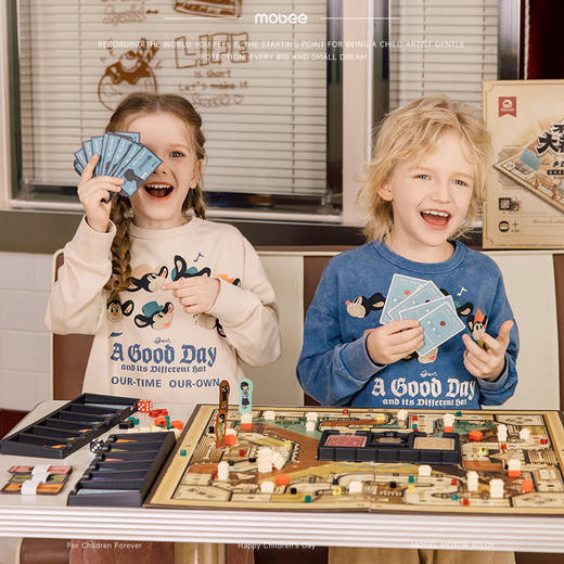 mobee儿童版大富富翁争霸沪上桌面棋盘游戏益智玩具新年生日礼物 商品图7