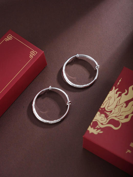 子佩集【祥云启慧】银S9999童镯【TB0240764】儿童祥云2601 商品图2