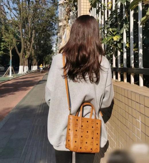 F020129迷你菜篮子包购物包干邑色女生通勤百搭包 商品图6