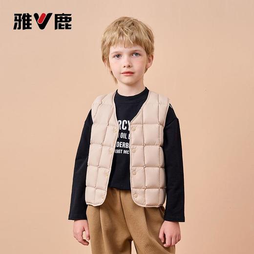 V/雅鹿儿童马甲男童女童棉背心2025秋冬薄款内搭宝宝外穿保暖坎肩 商品图4