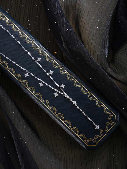 子佩集【闪耀星辰】银S925套链【FYL-2264101】项链时尚四芒星2601 商品图2