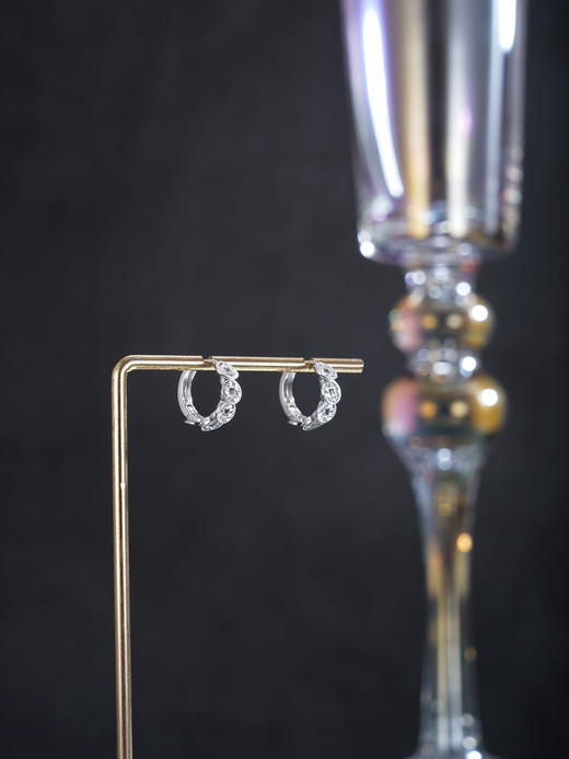 子佩集【五路财源】银S925耳环【FYE-1462100E】时尚五钱币扣环圆圈2601 商品图3