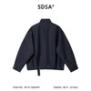 SDSA男装2026新款高贵轻奢韩版简约按扣立领夹克外套百搭宽松纯色 商品缩略图4