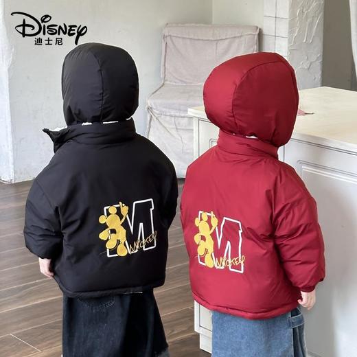 迪士尼儿童羽绒服新款中小童装白鸭绒男女童加厚连帽外套 商品图3