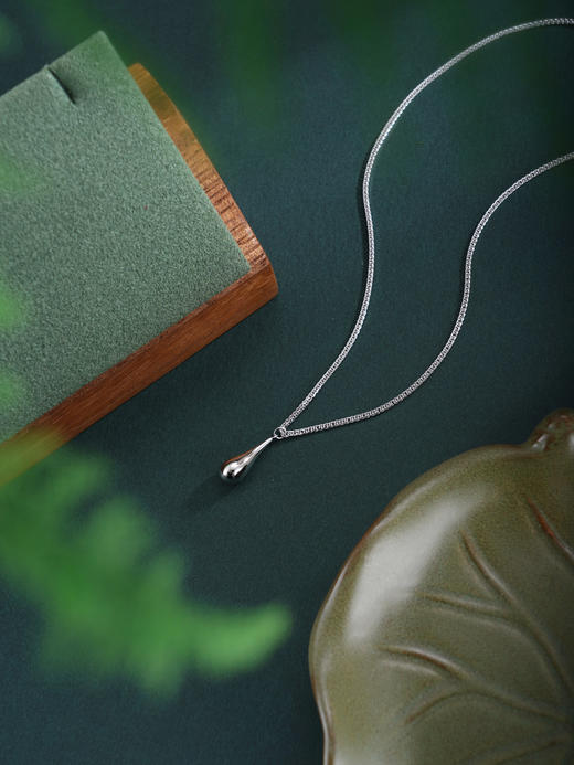 子佩集【流连微光】银S925套链【V04603HPQ】项链时尚水滴2601 商品图3