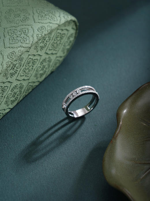 子佩集【曦光破晓】银S925戒指【FYJ-0788101】时尚点钻可移动2601 商品图6